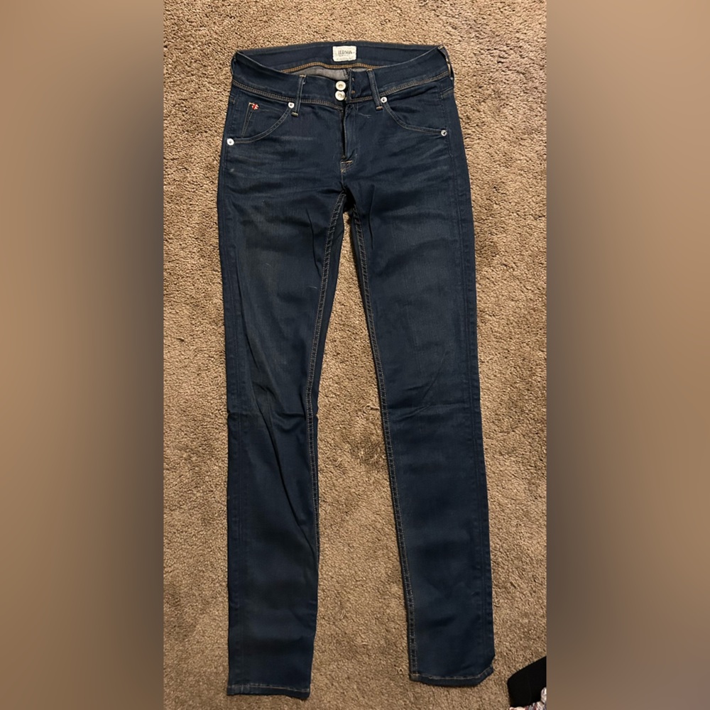 Hudson low rise skinny jeans